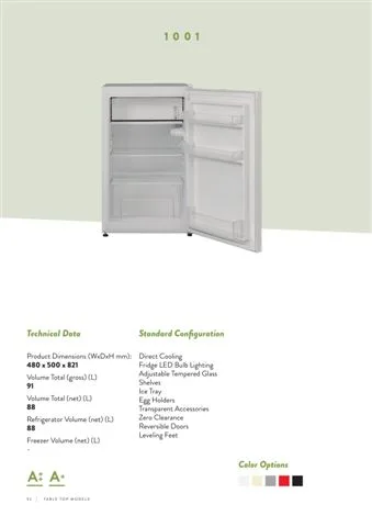 No-Frost Double Door Export Refrigerator (Tropical Climate) Model 3 — Major Appliances, Refrigeration & Consumer Electronics | COIDET & ATC