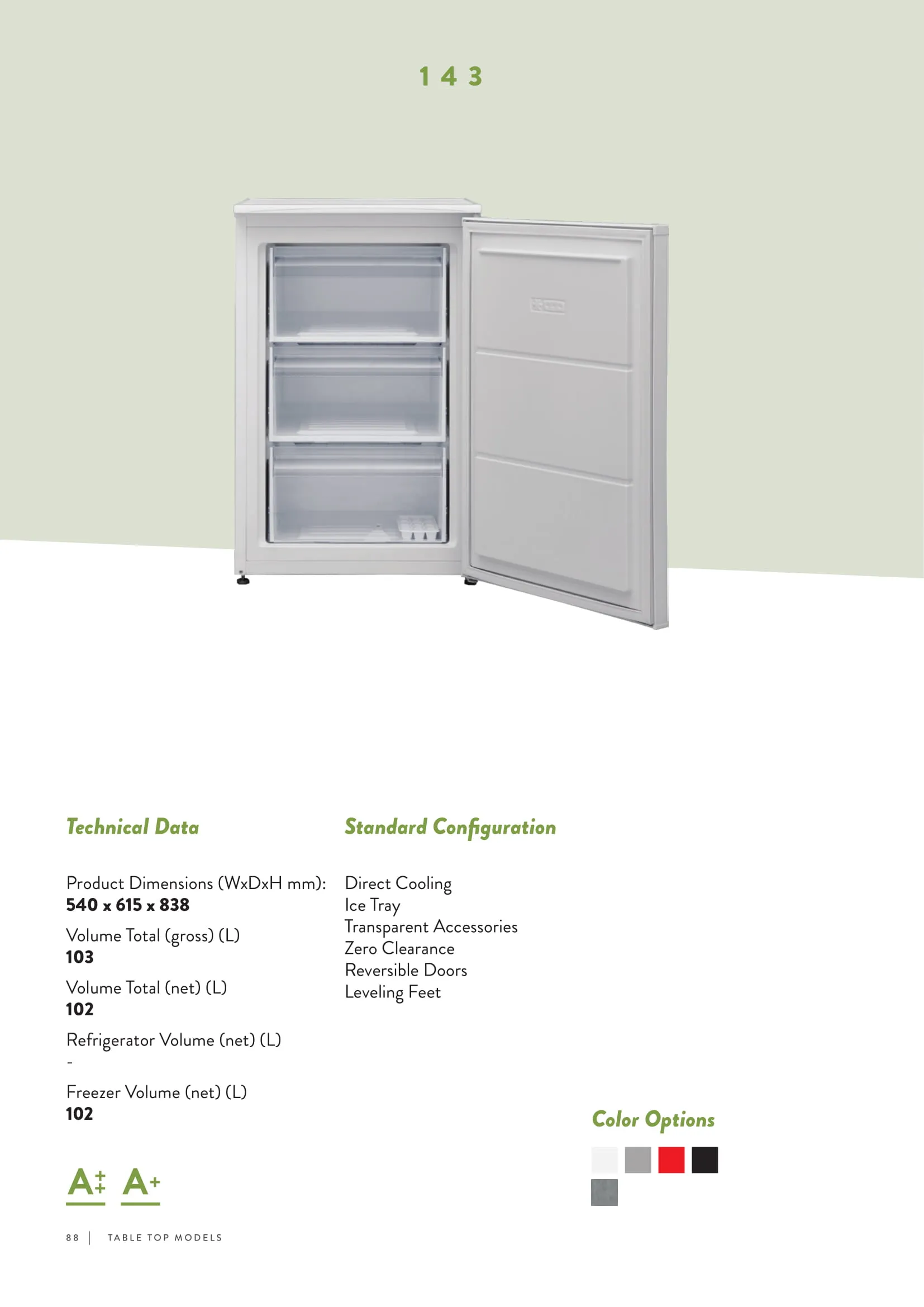No-Frost Double Door Export Refrigerator (Tropical Climate) Model 95 — Major Appliances, Refrigeration & Consumer Electronics | COIDET & ATC