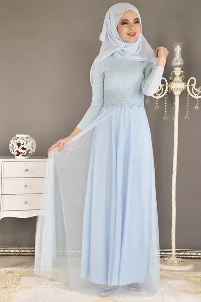 Glittering Lurex Bel Lace Evening Dress Bebe Mav — Export Series 38 — Women's Fashion, Evening Gowns, Modest Wear & Hajj Clothing | COIDET & ATC