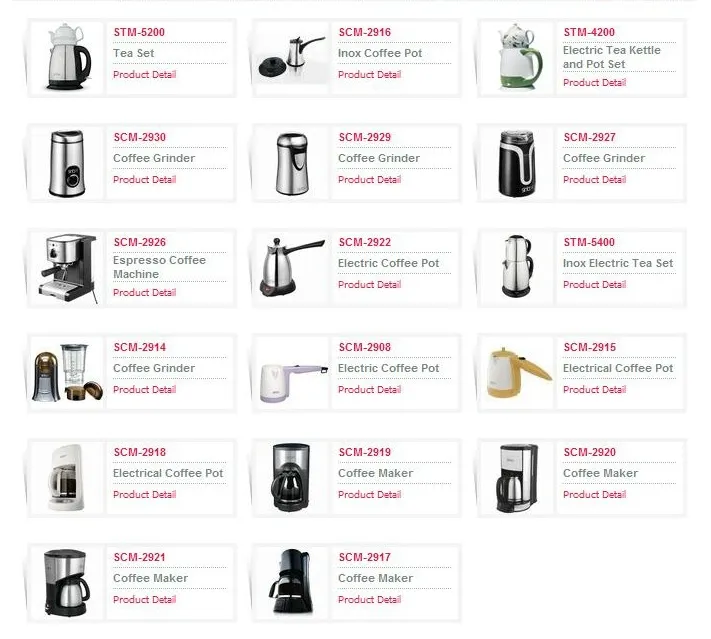 Small Home Appliances & Food Processor Export Series Model 22 — Kitchenware, Glassware & Household Plastics | COIDET & ATC