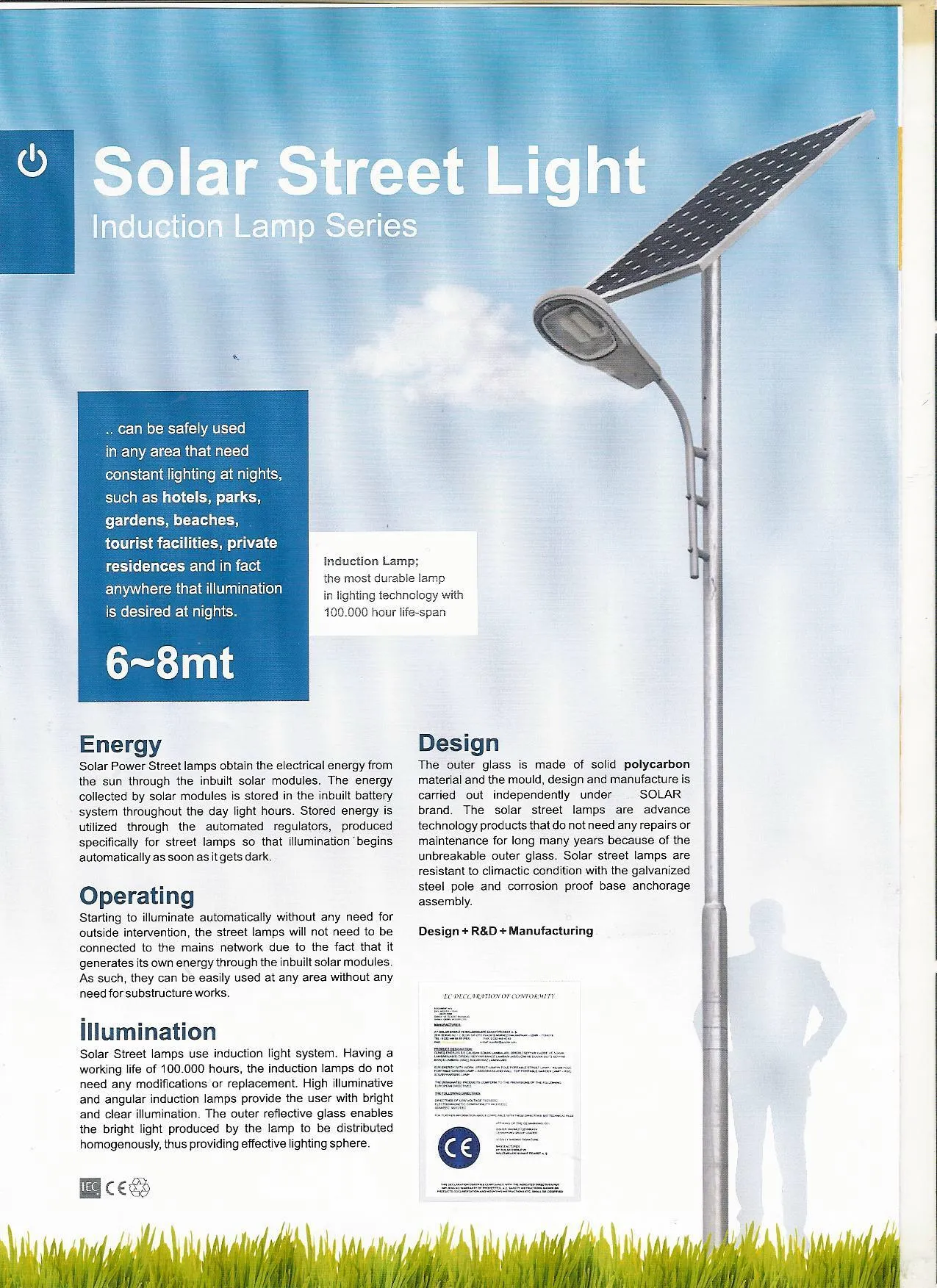 All-in-One Integrated Solar LED Street Light (Lithium Battery) Model SSL-04 — Solar Energy Systems, SPS Power Packs & Lighting | COIDET & ATC