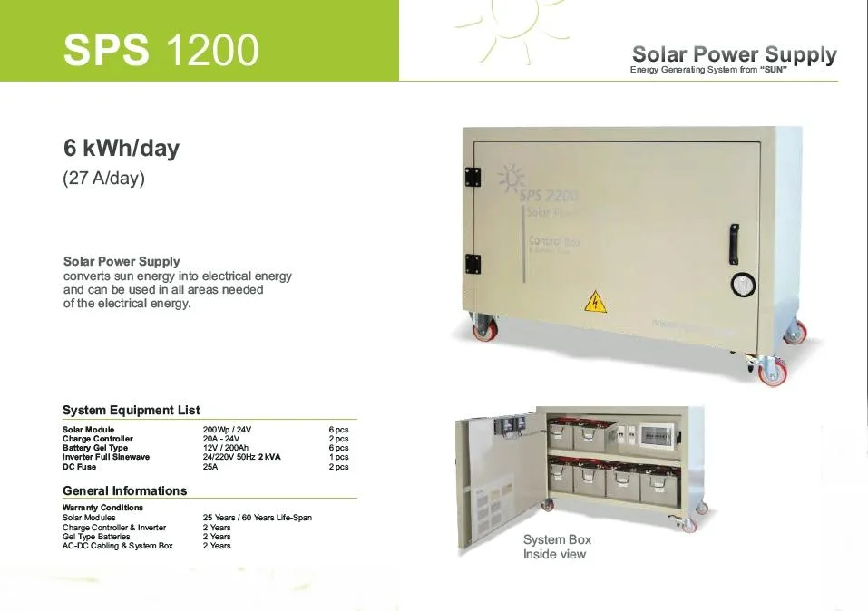 SPS-1200 Standalone Solar Power Generator & Lighting Kit Model 5 — Solar Energy Systems, SPS Power Packs & Lighting | COIDET & ATC