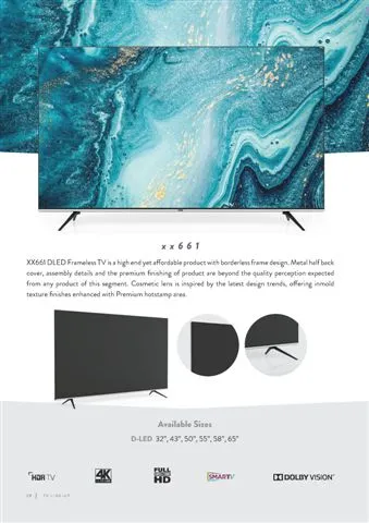 Ultra HD 4K Smart LED TV — Android TV Export Model 185 — Major Appliances, Refrigeration & Consumer Electronics | COIDET & ATC