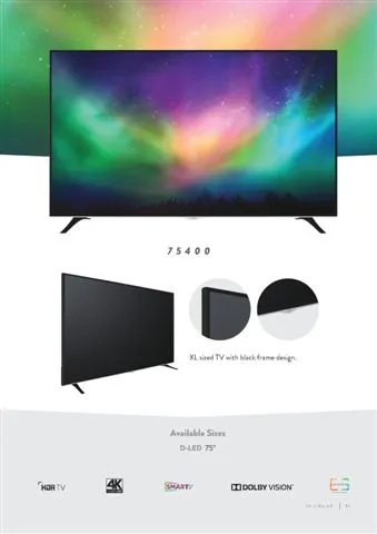 Ultra HD 4K Smart LED TV — Android TV Export Model 187 — Major Appliances, Refrigeration & Consumer Electronics | COIDET & ATC