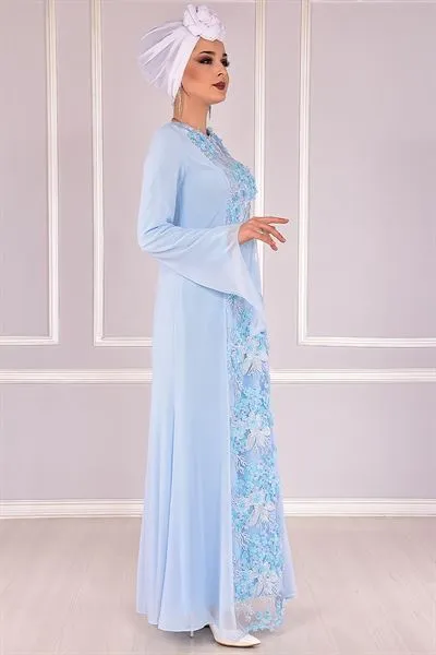 3D Floral Applique Mermaid Evening Gown Bebe — Export Series 5 — Women's Fashion, Evening Gowns, Modest Wear & Hajj Clothing | COIDET & ATC