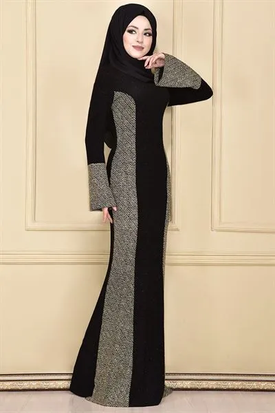Flounce Sleeve Evening Dress Mink Taupe Ari37279 — Export Series 22 — Women's Fashion, Evening Gowns, Modest Wear & Hajj Clothing | COIDET & ATC